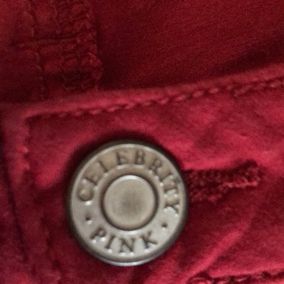 Celebrity Pink Cranberry Red Skinny Jeans - Picture 4 of 7